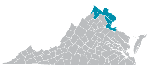 VRS Northern Virginia Region Map